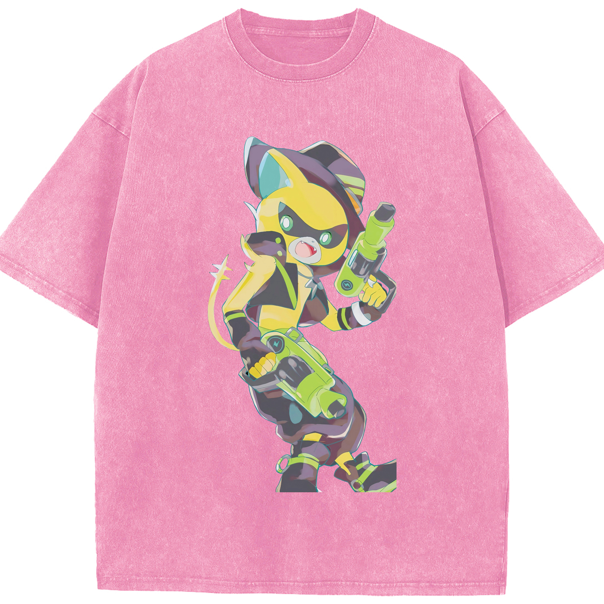 （画像用） 妖怪ウォッチ Yo-kai Watch 綿100% ヴィンテージ風 半袖Tシャツ（フロントプリント）